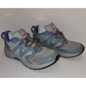 New Balance 410v7 Trail Running Shoes Women’s Gray Dusty Blue Athletic Sz 11